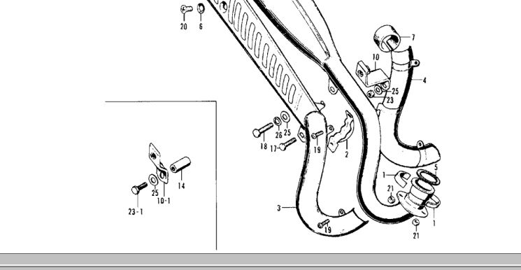 Honda CT70 Exhaust Shield Oval Screw